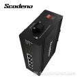 Scodeno Din-Rail Single Mode Dual Fiber 5ports Switch